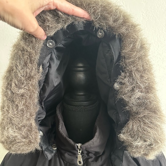 Vintage Rainbow West Puffer Winter Coat with Faux Fur Lined Hood size M - Picture 4 of 13